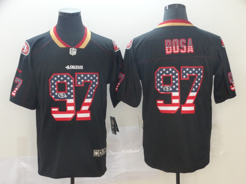 Men's San Francisco 49ers Nick Bosa #97 Black Jersey Men's San Francisco 49ers Nick Bosa #97 Black Jersey